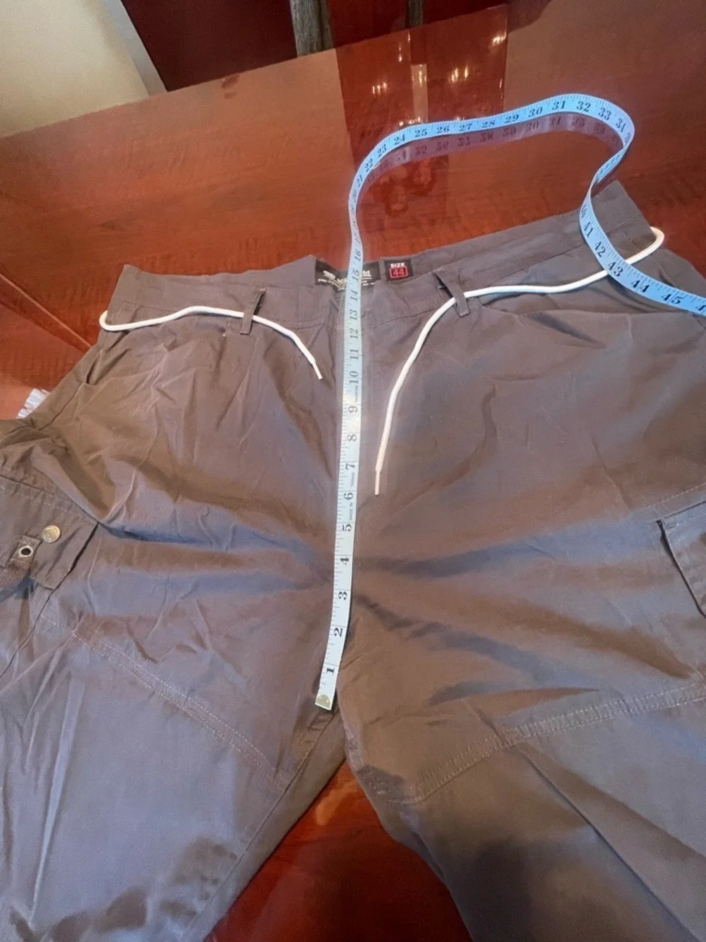 Ecko Unltd Cargo Shorts Grey Mens Size 44 Baggy Y2K Streetwear Gorpcore Utility